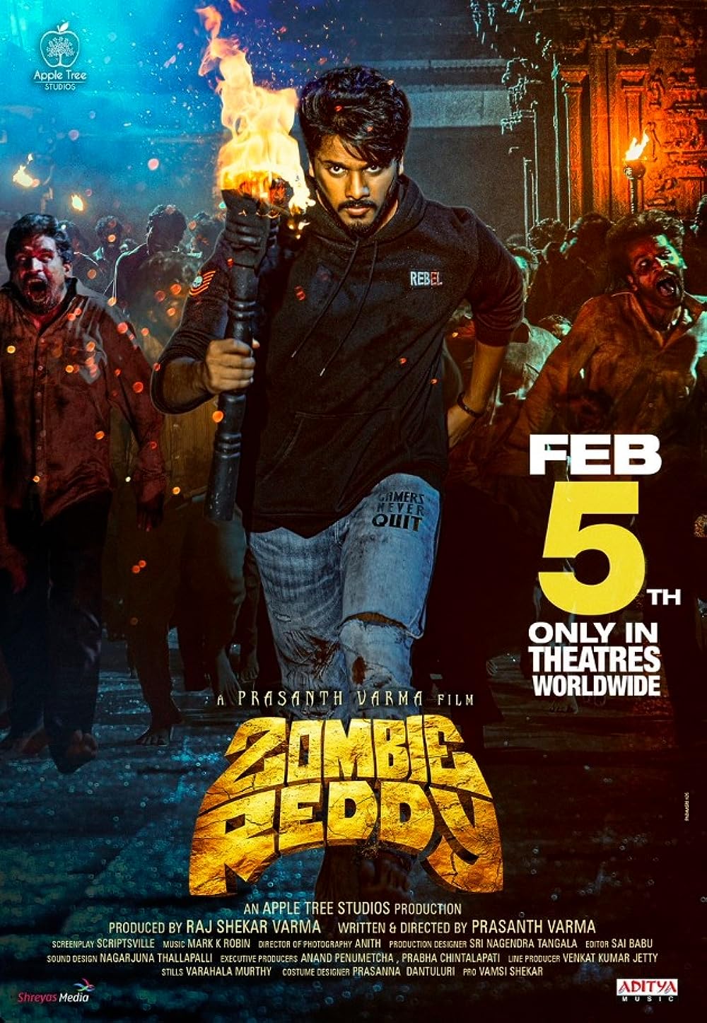 Zombie Reddy (2021) Uncut 1080P Ds4K Webrip X265 Hevc Esub [Dual Audio][Hindi 5 1 Telugu 5 1] -Dmv